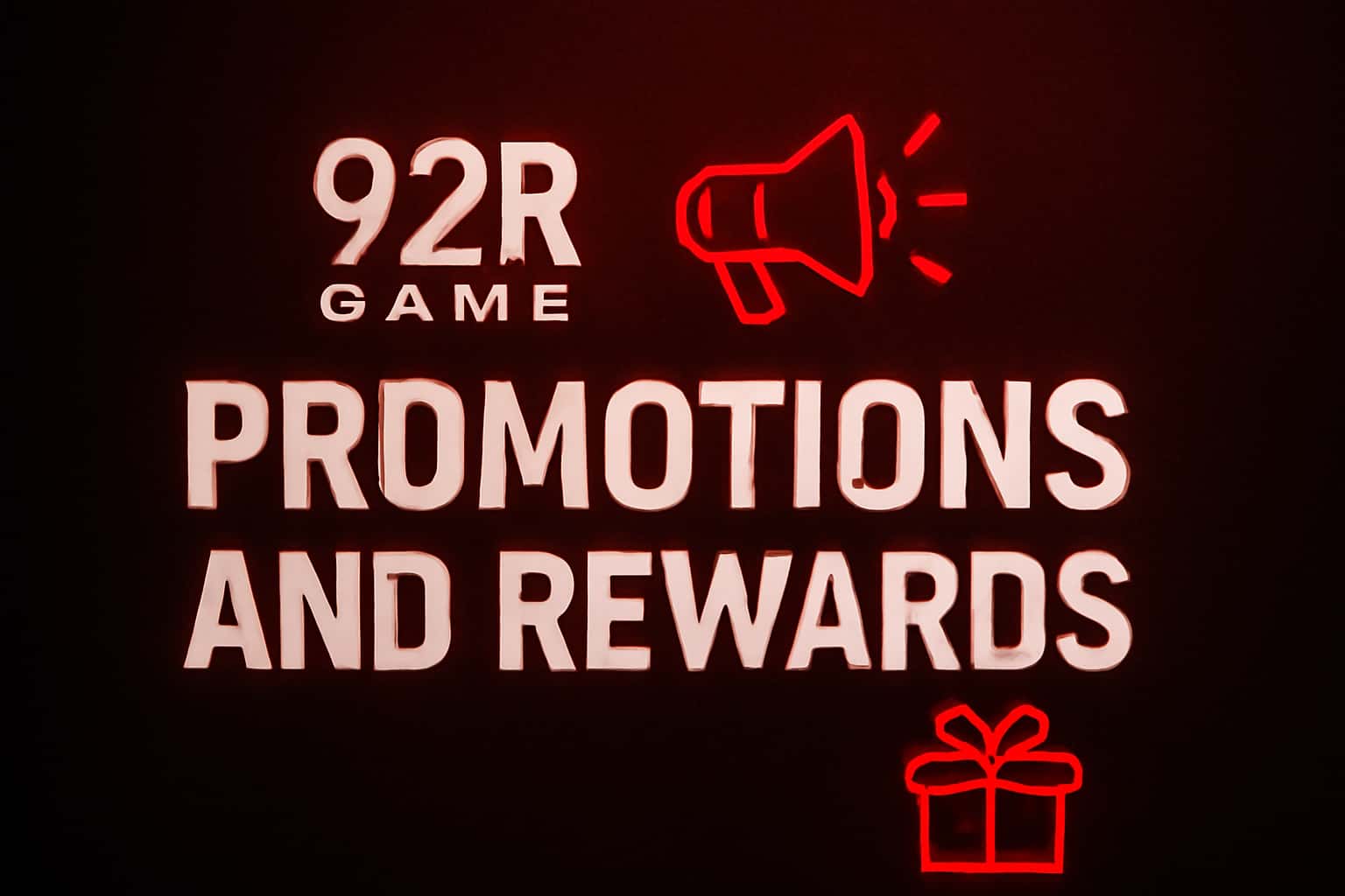 A visual representation of the 92R Game Promotions and Rewards program, featuring dynamic elements and the text '92R Game'.