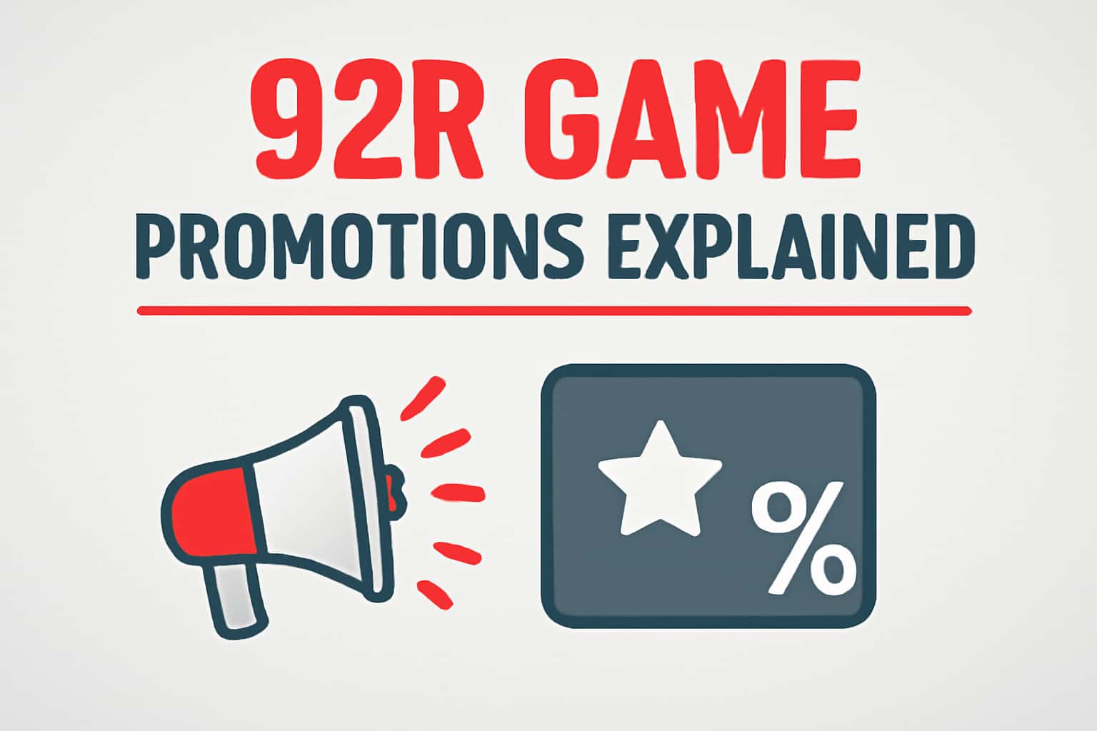 An informative graphic illustrating the concept of 92R Game Promotions.