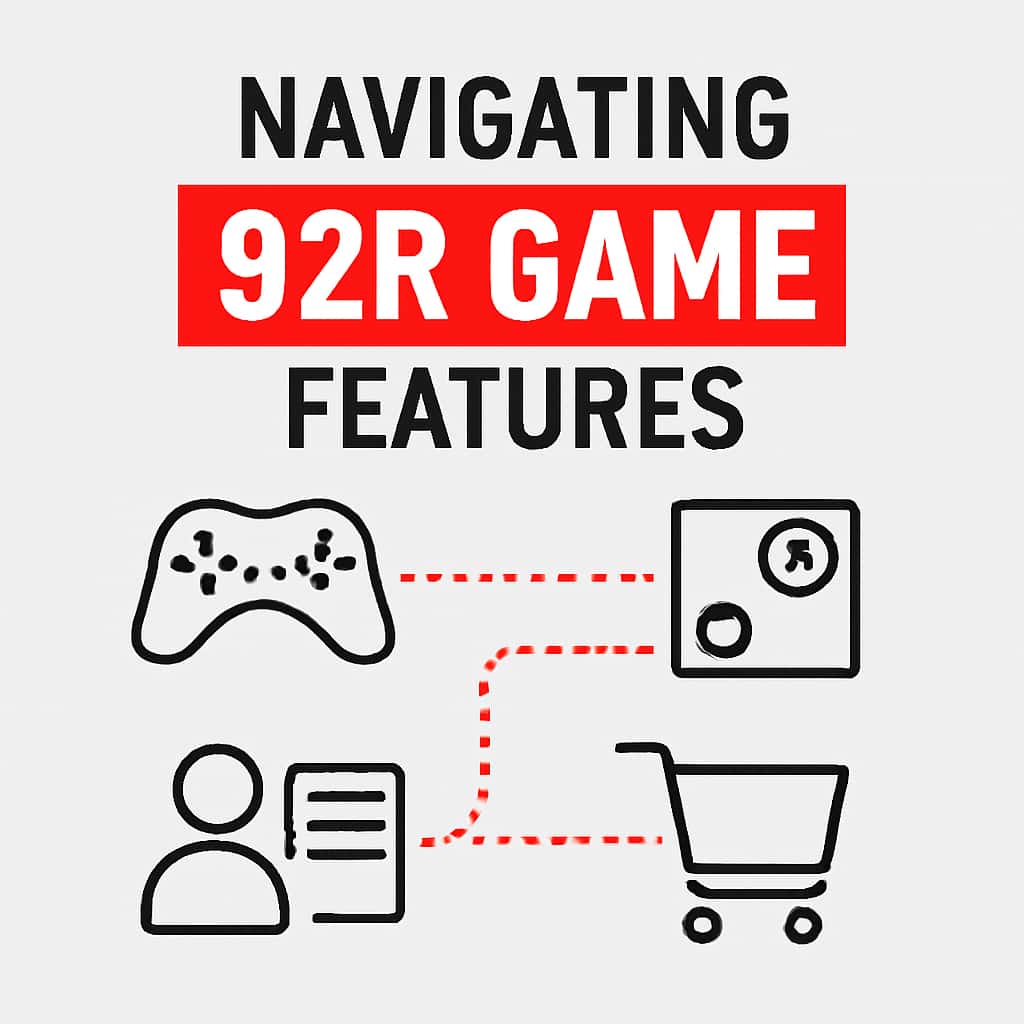 An educational illustration for 92R Game features.