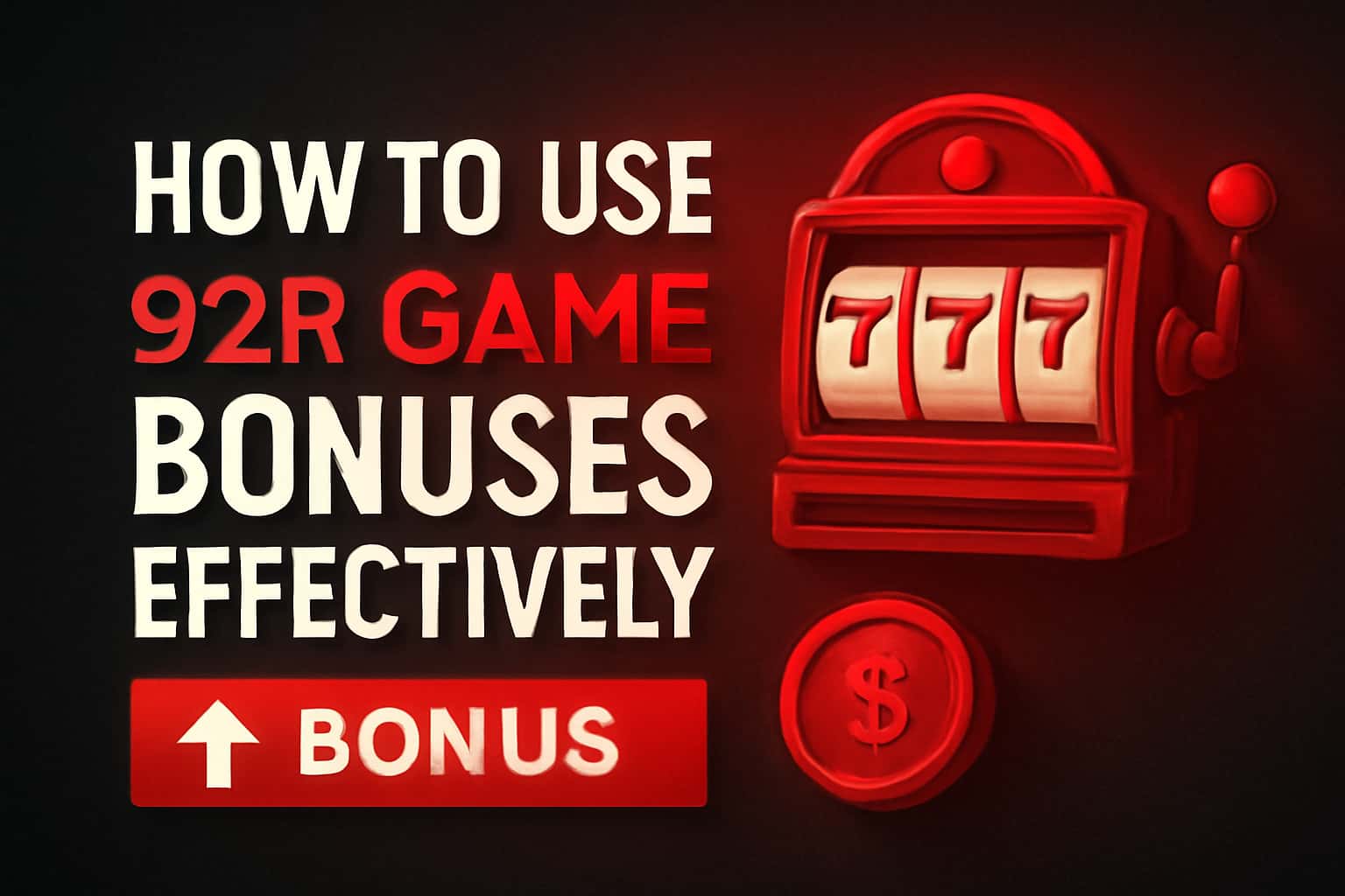 An informative scene showcasing how to use 92R Game bonuses effectively.