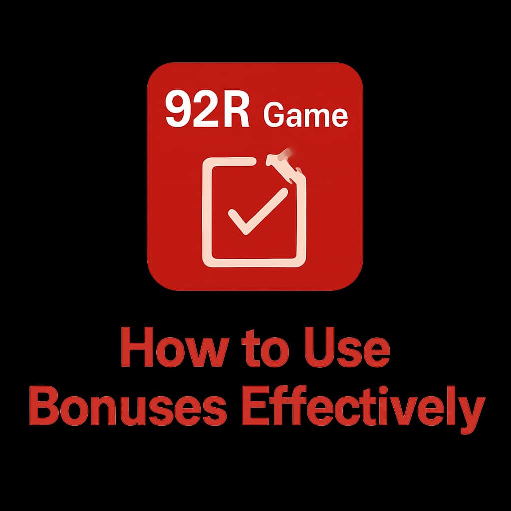 A badge representing the guide on using 92R Game bonuses effectively.
